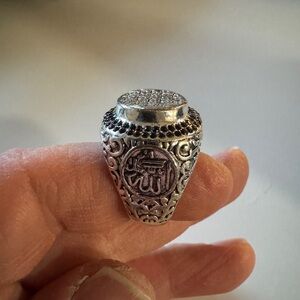 Intricately Designed Silver Men's Ring
